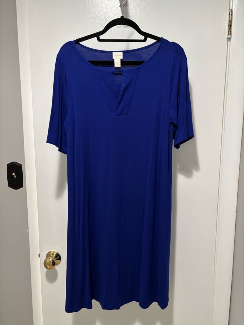 Chico's Royal Blue Midi Dress Size 1